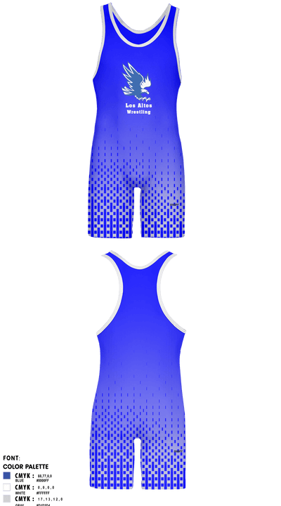 Los Altos High School Wrestling 35355309 Wrestling Singlet - 4