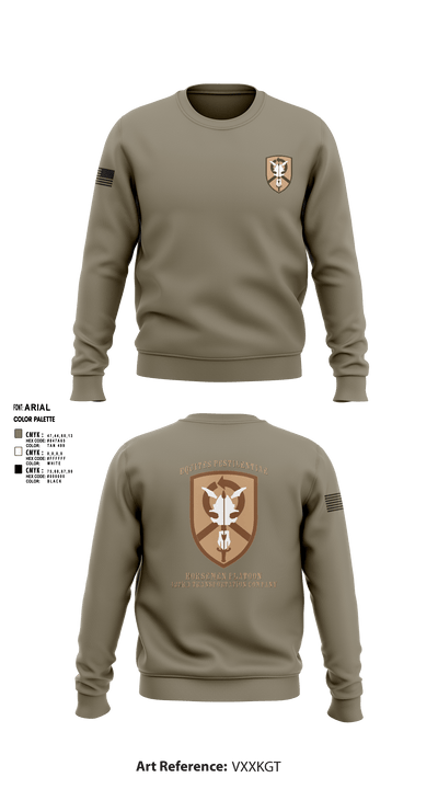 1st Platoon, 423 TC 69151656 Crew Neck Sweatshirt - 3