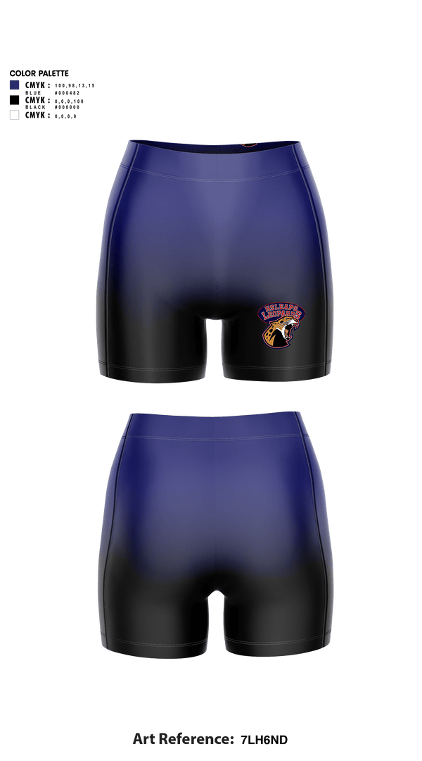 Women's Compression Shorts, Leopards, Track & Field, Teamtime, Team time, sublimation, custom sports apparel, team uniforms, spirit wear, spiritwear, sports uniforms, custom shirts, team store, custom team store, fundraiser sports, apparel fundraiser