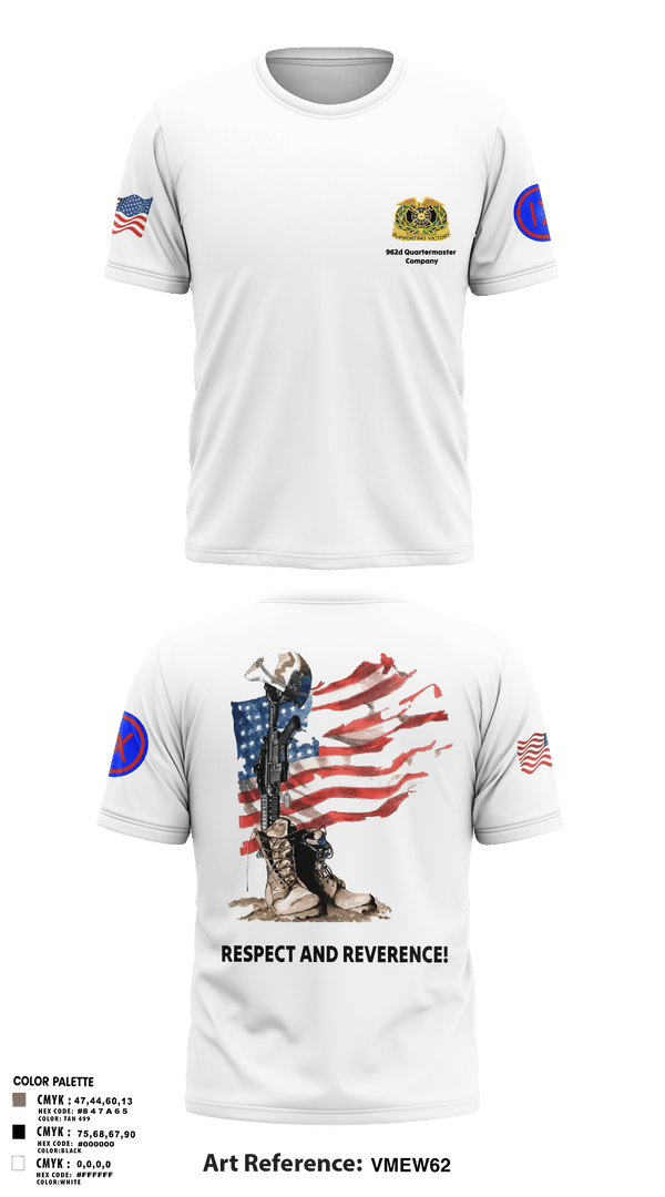 Old School Cotton Feel Shirt, 962D QUARTERMASTER COMPANY (MORTUARY AFFAIRS), Army, Teamtime, Team time, sublimation, custom sports apparel, team uniforms, spirit wear, spiritwear, sports uniforms, custom shirts, team store, custom team store, fundraiser sports, apparel fundraiser
