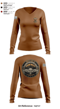 824th QM CO (CADC-A) 69842964 Women's Long Sleeve V-neck Shirt - 1 (2)