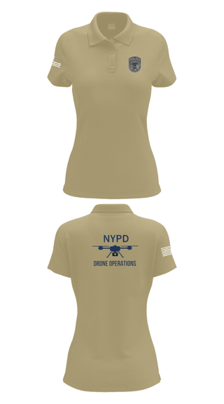Women's Short Sleeve Performance Polo, NYPD TARU, Police, Teamtime, Team time, sublimation, custom sports apparel, team uniforms, spirit wear, spiritwear, sports uniforms, custom shirts, team store, custom team store, fundraiser sports, apparel fundraiser