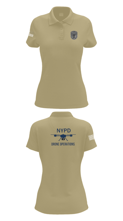 NYPD TARU 76375365 Women's Short Sleeve Performance Polo  - 90