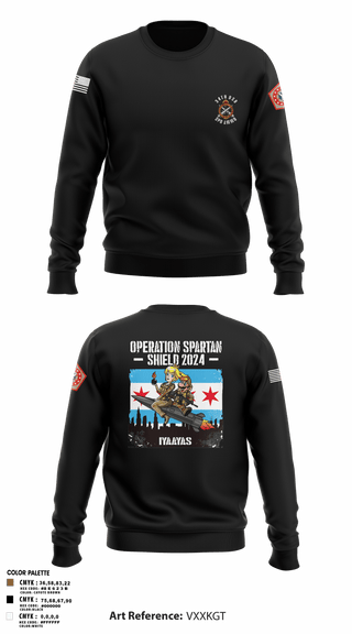 Crew Neck Sweatshirt, 34th DSB, Army, Teamtime, Team time, sublimation, custom sports apparel, team uniforms, spirit wear, spiritwear, sports uniforms, custom shirts, team store, custom team store, fundraiser sports, apparel fundraiser