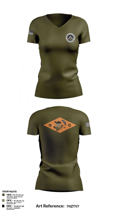3rd Platoon, CCo, 1-508th PIR 77513198 Women's Short Sleeve Performance Polo  - 11