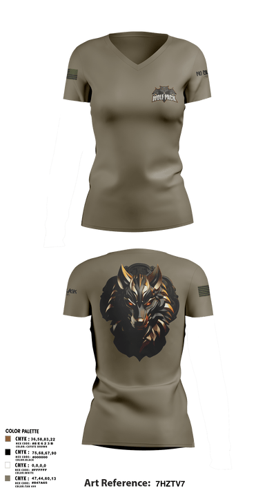 501st BSB 21749910 Women's Short Sleeve V-neck Shirt - 7