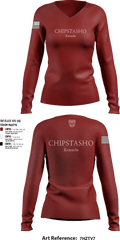 ChipstashoChipstasho 83786325 Women's Long Sleeve V-neck Shirt - 1