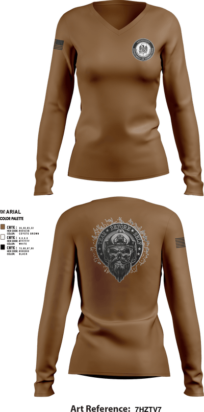 Special Operations Group 28255663 Women's Long Sleeve V-neck Shirt - 2