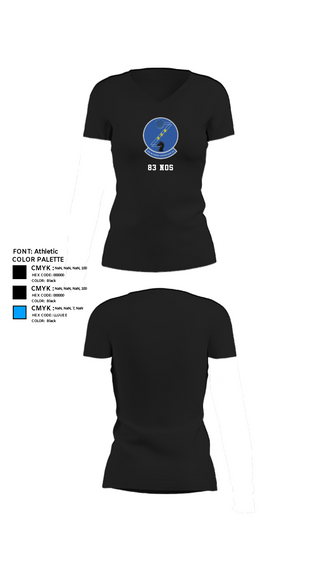 Women's Short Sleeve Vneck Shirt, 83 NOS, Air Force, Teamtime, Team time, sublimation, custom sports apparel, team uniforms, spirit wear, spiritwear, sports uniforms, custom shirts, team store, custom team store, fundraiser sports, apparel fundraiser