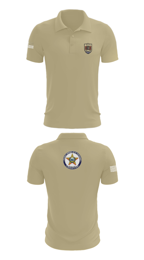Short Sleeve Performance Polo, Battallion Nonualco, Army, Teamtime, Team time, sublimation, custom sports apparel, team uniforms, spirit wear, spiritwear, sports uniforms, custom shirts, team store, custom team store, fundraiser sports, apparel fundraiser