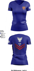 USS COOK FF-1083 34128089 Women's Short Sleeve V-neck Shirt - 1