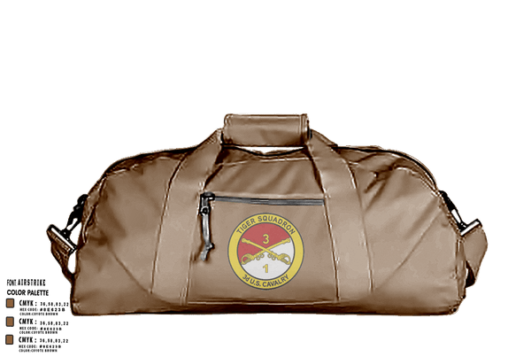 Duffle Bag, Tiger, Army, Teamtime, Team time, sublimation, custom sports apparel, team uniforms, spirit wear, spiritwear, sports uniforms, custom shirts, team store, custom team store, fundraiser sports, apparel fundraiser