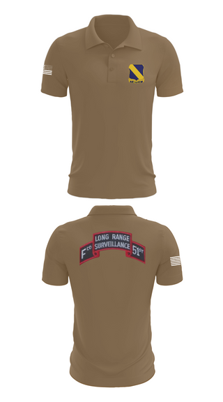 Short Sleeve Performance Polo, Fco 51st infantry LRSU, , Teamtime, Team time, sublimation, custom sports apparel, team uniforms, spirit wear, spiritwear, sports uniforms, custom shirts, team store, custom team store, fundraiser sports, apparel fundraiser