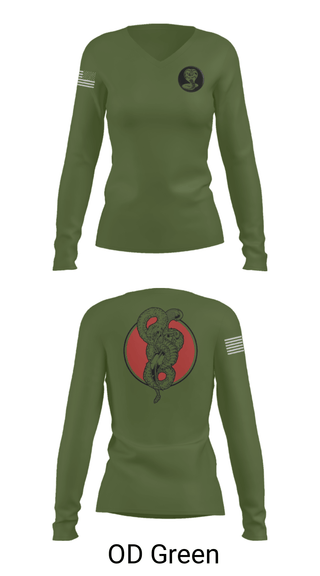 Women's Long Sleeve Vneck Shirt, Red WarriorsCobras, Army, Teamtime, Team time, sublimation, custom sports apparel, team uniforms, spirit wear, spiritwear, sports uniforms, custom shirts, team store, custom team store, fundraiser sports, apparel fundraiser