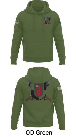 Hoodie, 2nd Battalion, Army, Teamtime, Team time, sublimation, custom sports apparel, team uniforms, spirit wear, spiritwear, sports uniforms, custom shirts, team store, custom team store, fundraiser sports, apparel fundraiser