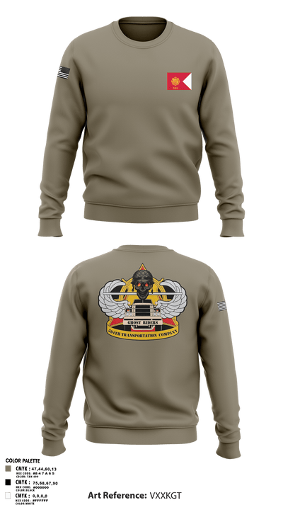 594th transportation 57328384 Crew Neck Sweatshirt - 1