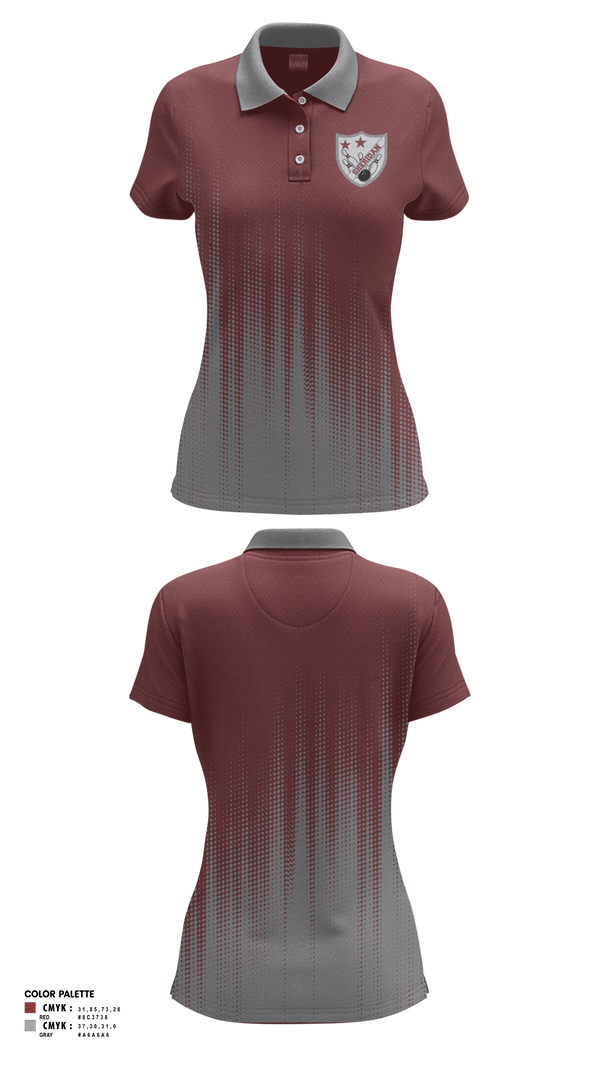 Women's Short Sleeve Performance Polo, Sheridan High School Bowling, Bowling, Teamtime, Team time, sublimation, custom sports apparel, team uniforms, spirit wear, spiritwear, sports uniforms, custom shirts, team store, custom team store, fundraiser sports, apparel fundraiser