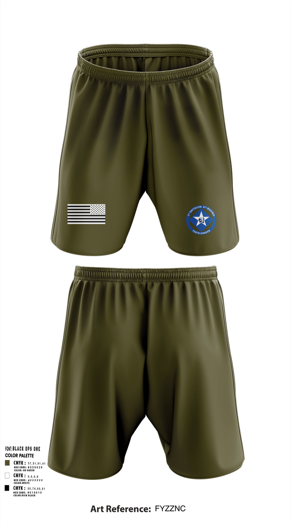 Athletic Shorts With Pockets, 3rd Battalion 6th Marines, Marines, Teamtime, Team time, sublimation, custom sports apparel, team uniforms, spirit wear, spiritwear, sports uniforms, custom shirts, team store, custom team store, fundraiser sports, apparel fundraiser