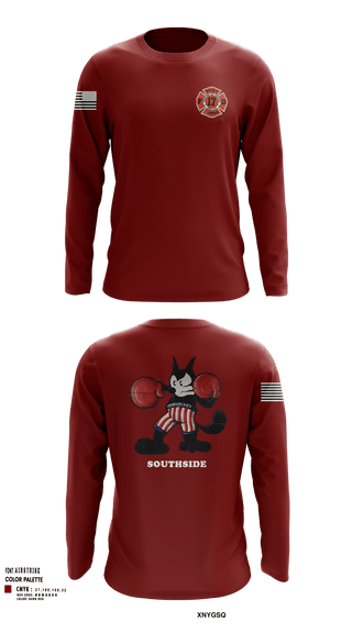 Long Sleeve Performance Shirt, Station 17, Fire Department, Teamtime, Team time, sublimation, custom sports apparel, team uniforms, spirit wear, spiritwear, sports uniforms, custom shirts, team store, custom team store, fundraiser sports, apparel fundraiser