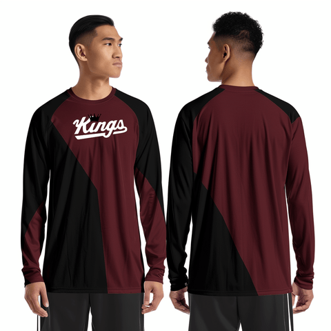 Long Sleeve Performance Shirt, KINGS, Men's Basketball, Teamtime, Team time, sublimation, custom sports apparel, team uniforms, spirit wear, spiritwear, sports uniforms, custom shirts, team store, custom team store, fundraiser sports, apparel fundraiser