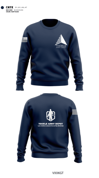 Crew Neck Sweatshirt, Tooele Army Depot, LESD Police, Army, Teamtime, Team time, sublimation, custom sports apparel, team uniforms, spirit wear, spiritwear, sports uniforms, custom shirts, team store, custom team store, fundraiser sports, apparel fundraiser
