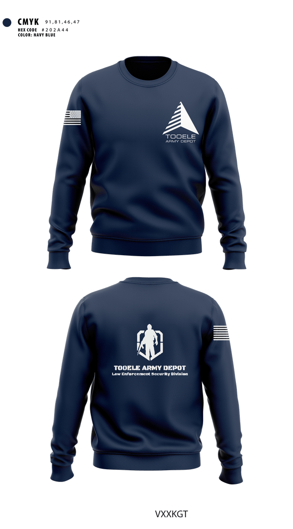 Crew Neck Sweatshirt, Tooele Army Depot, LESD Police, Army, Teamtime, Team time, sublimation, custom sports apparel, team uniforms, spirit wear, spiritwear, sports uniforms, custom shirts, team store, custom team store, fundraiser sports, apparel fundraiser