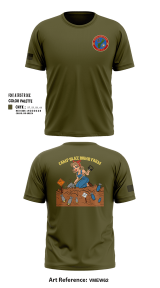 Short Sleeve Performance Shirt, MCB Camp Blaz Ordnance, Marines, Teamtime, Team time, sublimation, custom sports apparel, team uniforms, spirit wear, spiritwear, sports uniforms, custom shirts, team store, custom team store, fundraiser sports, apparel fundraiser