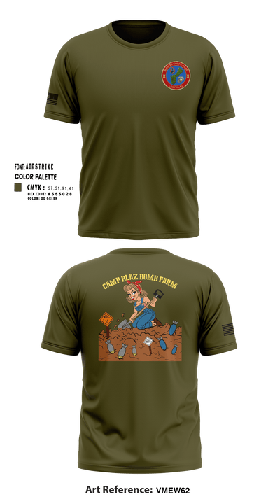 MCB Camp Blaz Ordnance 73476063 Short Sleeve Performance Shirt - 1