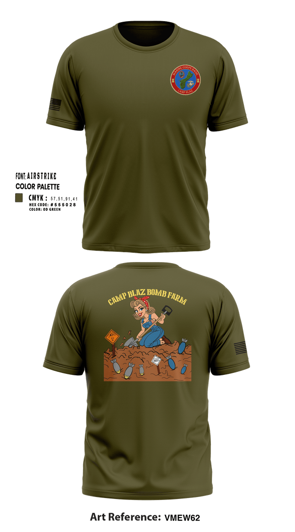 Short Sleeve Performance Shirt, MCB Camp Blaz Ordnance, Marines, Teamtime, Team time, sublimation, custom sports apparel, team uniforms, spirit wear, spiritwear, sports uniforms, custom shirts, team store, custom team store, fundraiser sports, apparel fundraiser