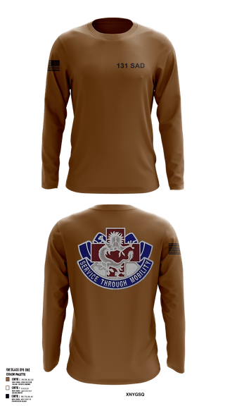 Long Sleeve Performance Shirt, 131 SAD, Army, Teamtime, Team time, sublimation, custom sports apparel, team uniforms, spirit wear, spiritwear, sports uniforms, custom shirts, team store, custom team store, fundraiser sports, apparel fundraiser