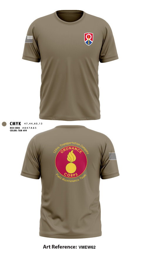 Short Sleeve Performance Shirt, 129th Heavy Transport Company129 TC CO, Army, Teamtime, Team time, sublimation, custom sports apparel, team uniforms, spirit wear, spiritwear, sports uniforms, custom shirts, team store, custom team store, fundraiser sports, apparel fundraiser