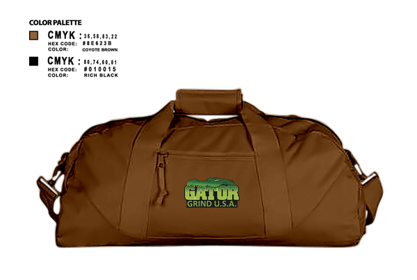 Duffle Bag, Gator Grind U.S.A.Gator Grind U.S.A., , Teamtime, Team time, sublimation, custom sports apparel, team uniforms, spirit wear, spiritwear, sports uniforms, custom shirts, team store, custom team store, fundraiser sports, apparel fundraiser