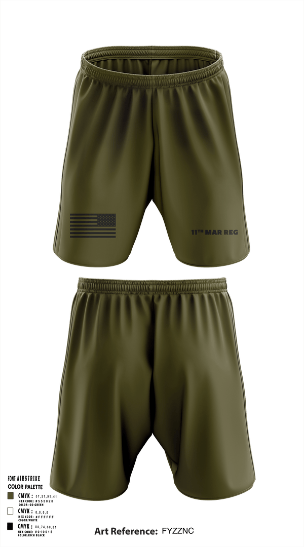 Athletic Shorts With Pockets, 11Th MAR REG, Marines, Teamtime, Team time, sublimation, custom sports apparel, team uniforms, spirit wear, spiritwear, sports uniforms, custom shirts, team store, custom team store, fundraiser sports, apparel fundraiser