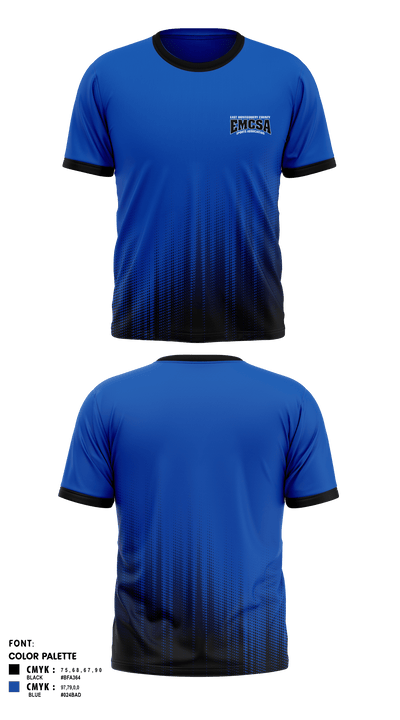 East Montgomery County Sports Association 83538044 Short Sleeve Performance Shirt - 1