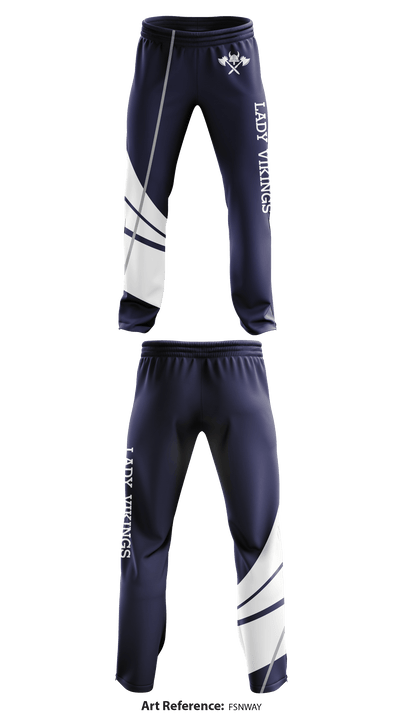 Atlantic City Lady Vikings Basketball 63879287 Sweatpants - 1