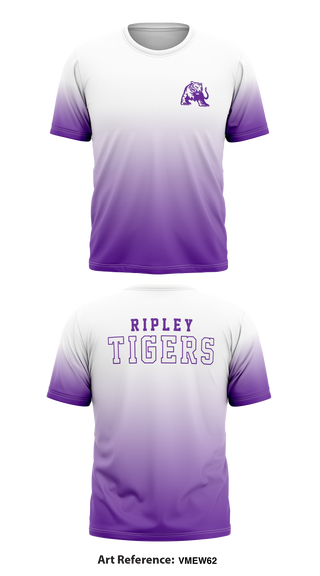 Ripley Middle School (Tigers) 13685720 Short Sleeve Performance Shirt - 1