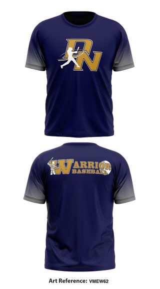 Del Norte Warriors 85642800 Short Sleeve Performance Shirt - 9