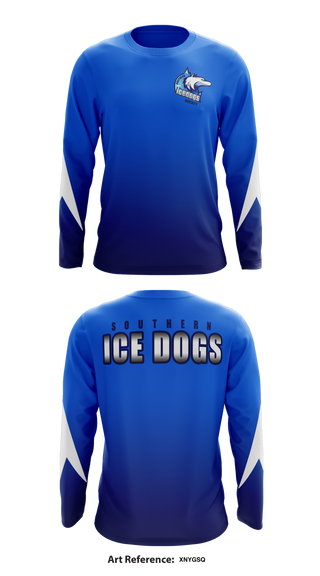 Southern Icedogs 90345987 Long Sleeve Performance Shirt - 1