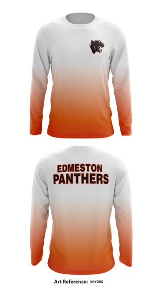 edmeston Panthers 41765545 Long Sleeve Performance Shirt - 1