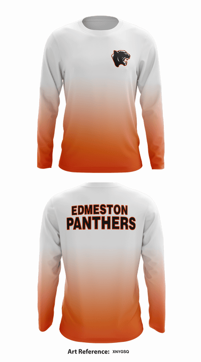 edmeston Panthers 41765545 Long Sleeve Performance Shirt - 1