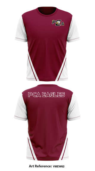 PCA Eagles 78652491 Short Sleeve Performance Shirt - 1
