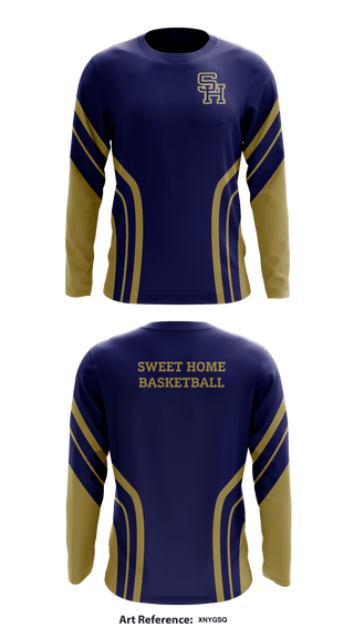 Sweet Home Basketball 66606767 Long Sleeve Performance Shirt - 1