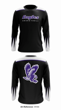 Downsville Eagles 7432381 Long Sleeve Shooting Shirt - 1