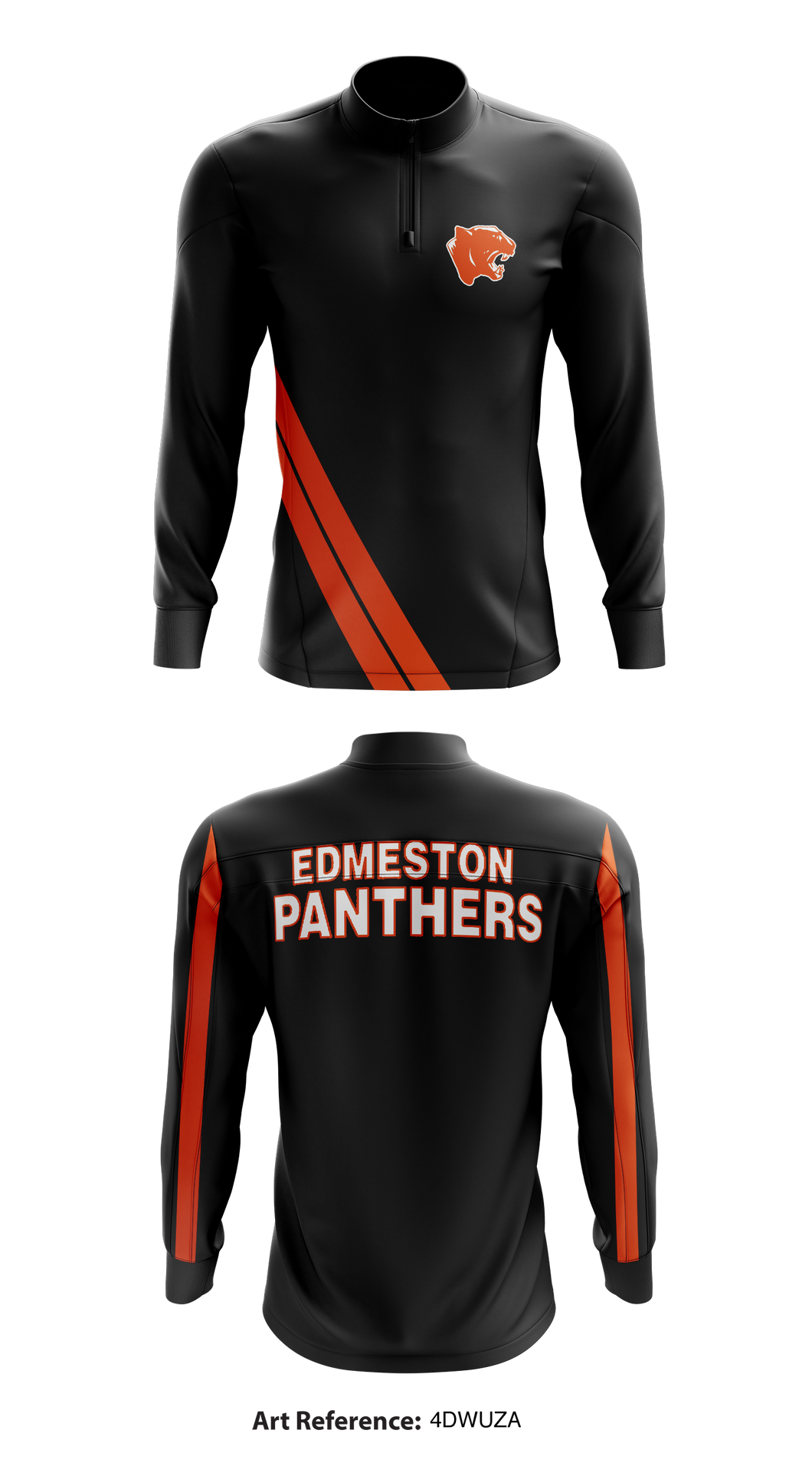 edmeston Panthers 41765545 Quarter Zip Jacket - 1