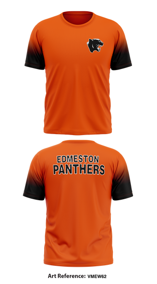 edmeston Panthers 41765545 Short Sleeve Performance Shirt - 1