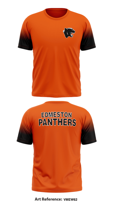 edmeston Panthers 41765545 Short Sleeve Performance Shirt - 1