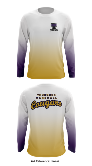 Thurgood Marshall Cougars 19301366 Long Sleeve Shooting Shirt - 1