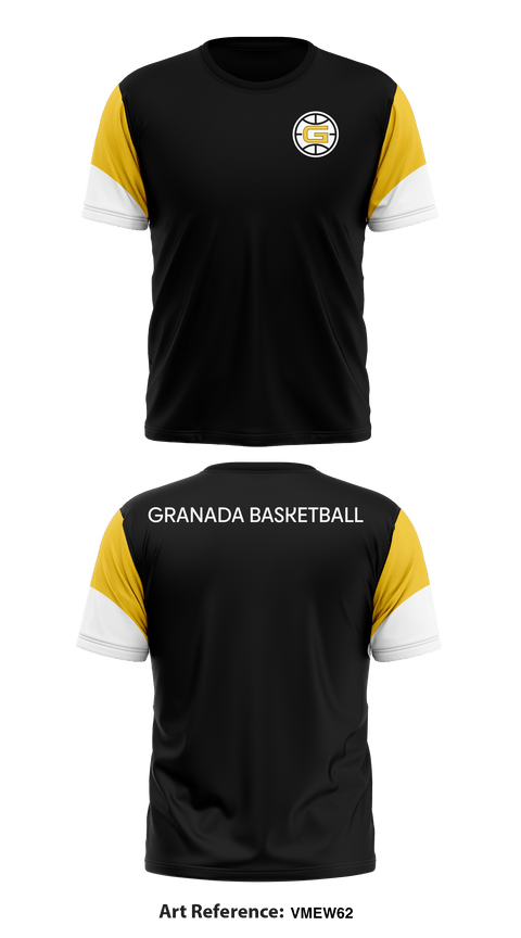 Granada Basketball 3402059 Short Sleeve Performance Shirt - 1