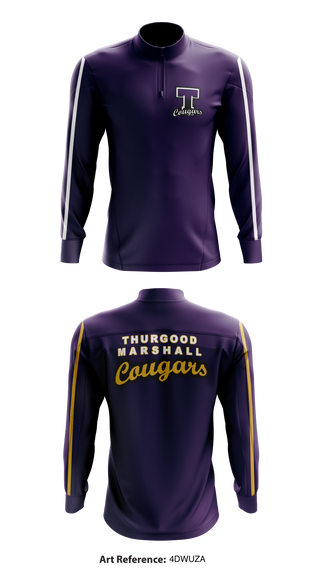 Thurgood Marshall Cougars 19301366 Quarter Zip Jacket - 1