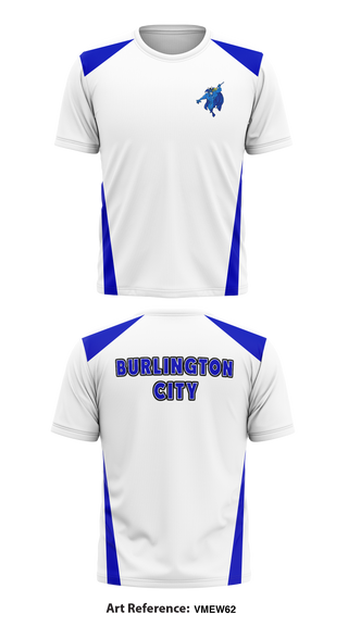 Burlington City High School 94998391 Short Sleeve Performance Shirt - 1
